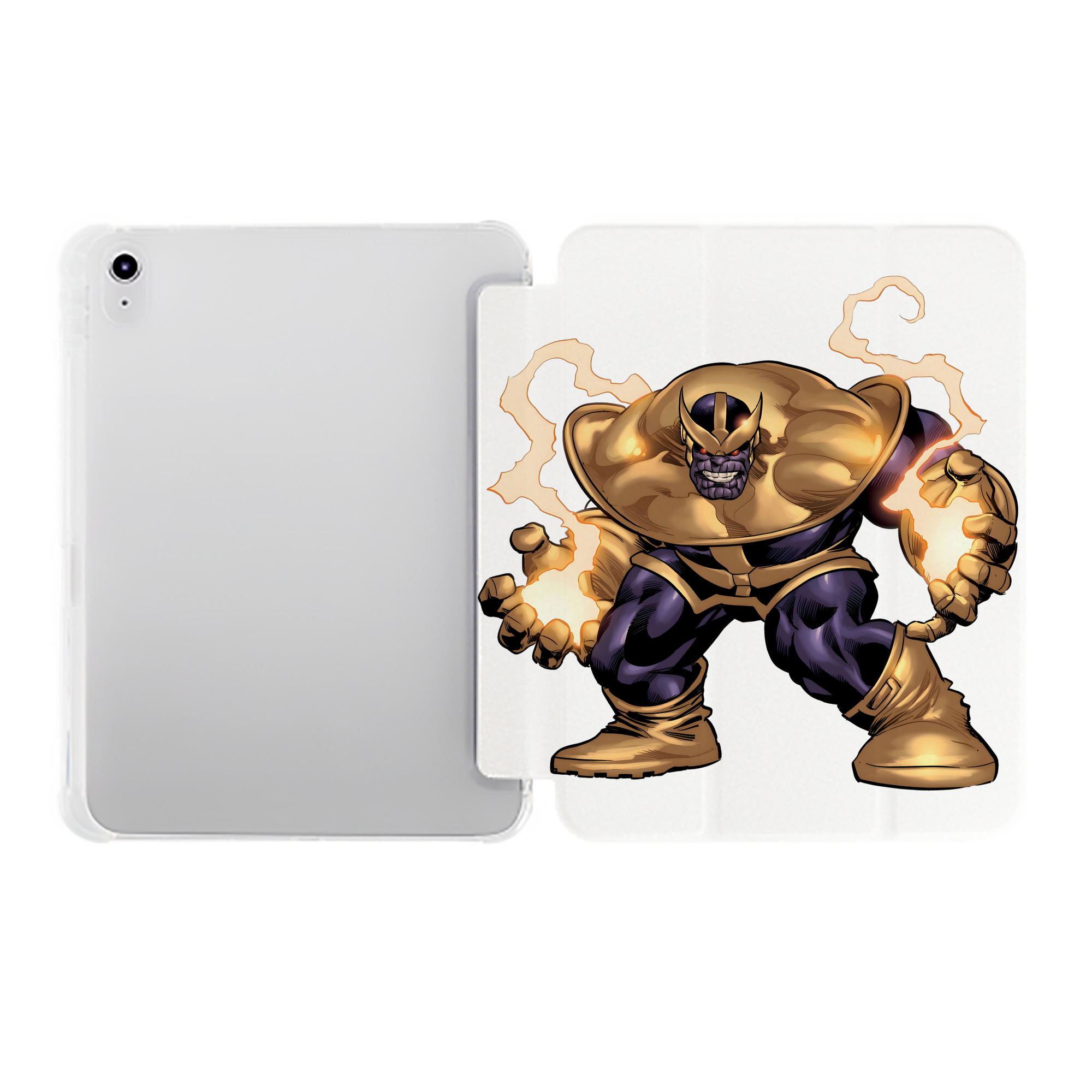（画像用） アベンジャーズ The Avengers IPad ケース ペン収納付き 三つ折りスタンド PUレザー×シリコン 対応機種9.5/10.5/10.9インチ